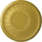 Ekena Millwork Leandros Ceiling Medallion (Fits Canopies up to 6 3/8"), Hand-Painted Rich Gold, 19 7/8"OD x 1 1/4"P CM22LNRGS - alternate 1